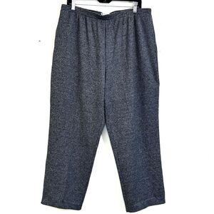 Drapers & Damons Size Petites XL Pants Houndstooth Elastic Waist wit Pockets